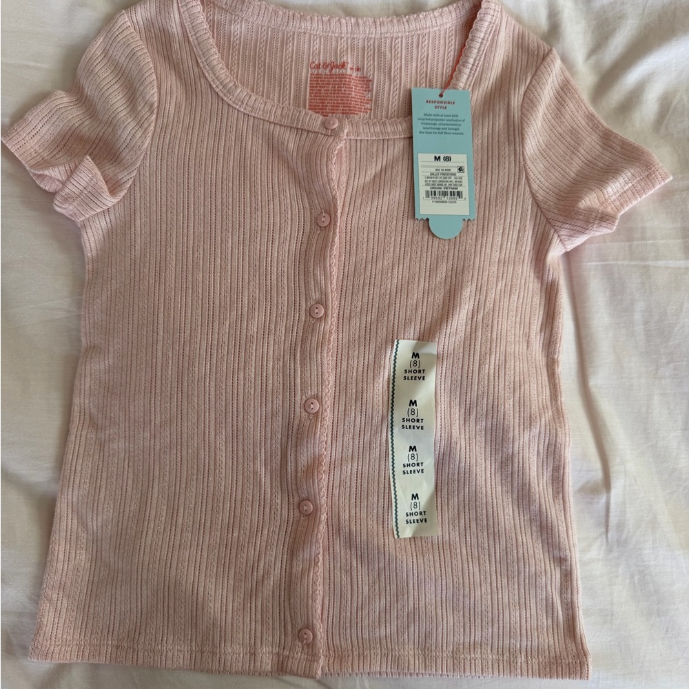 NWT Cat and Jack short sleeve shirt